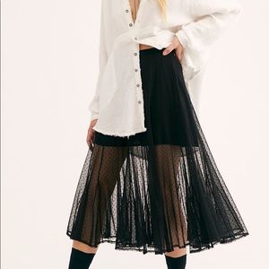 Free People Molly Smiles Godet Midi Skirt